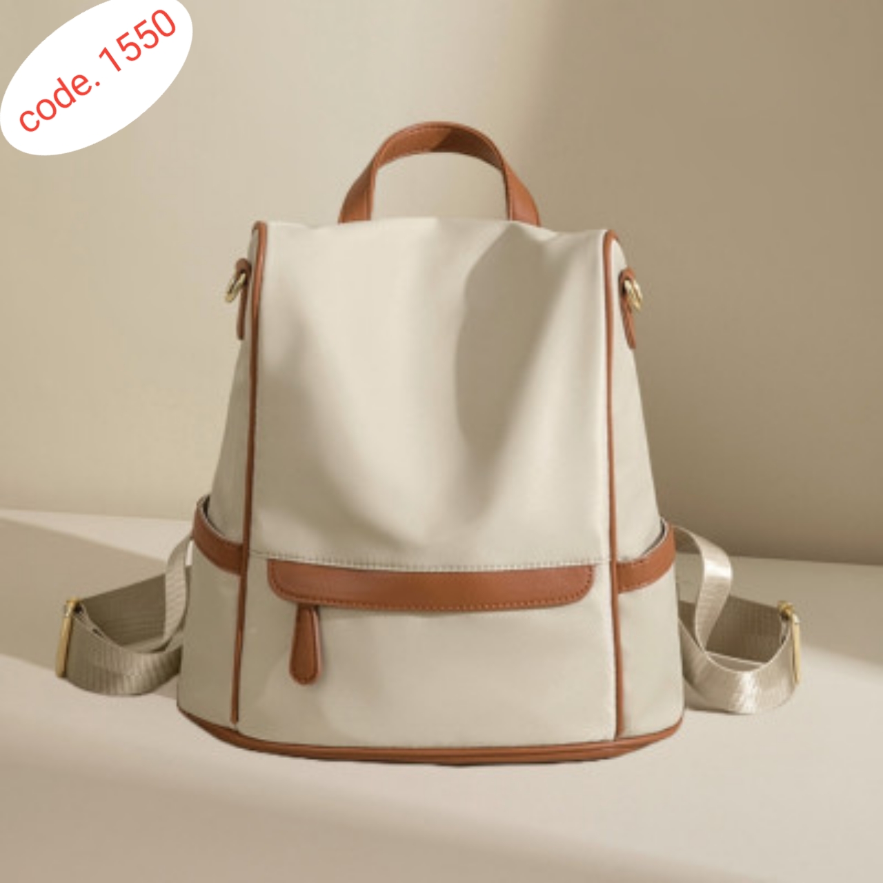 Bag  Women Fashionable Bag New Design Women Backpack Nylon Waterproof Anti-Theft Travel Bagpack code. 1550