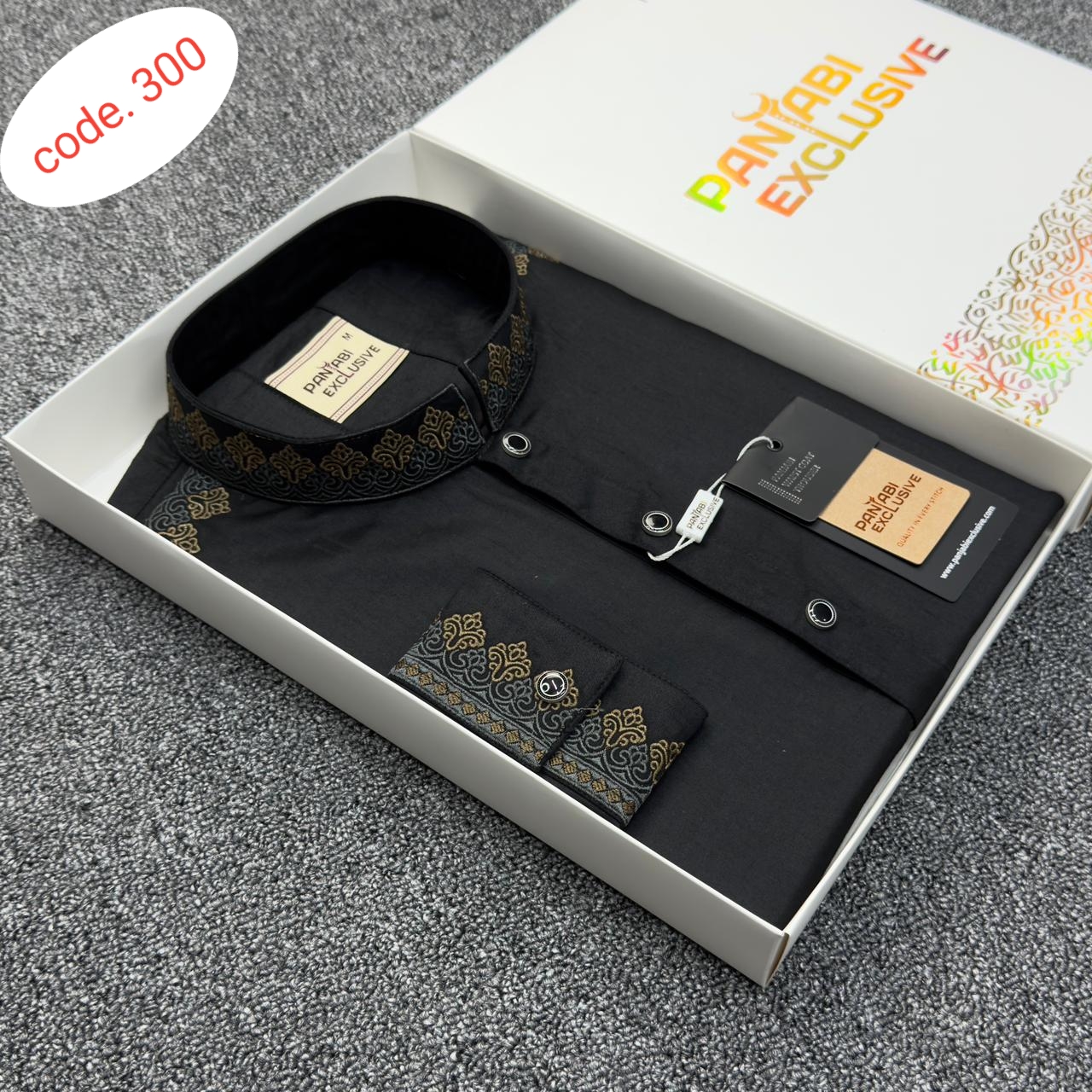 premium giza cotton fabric panjabi code 300