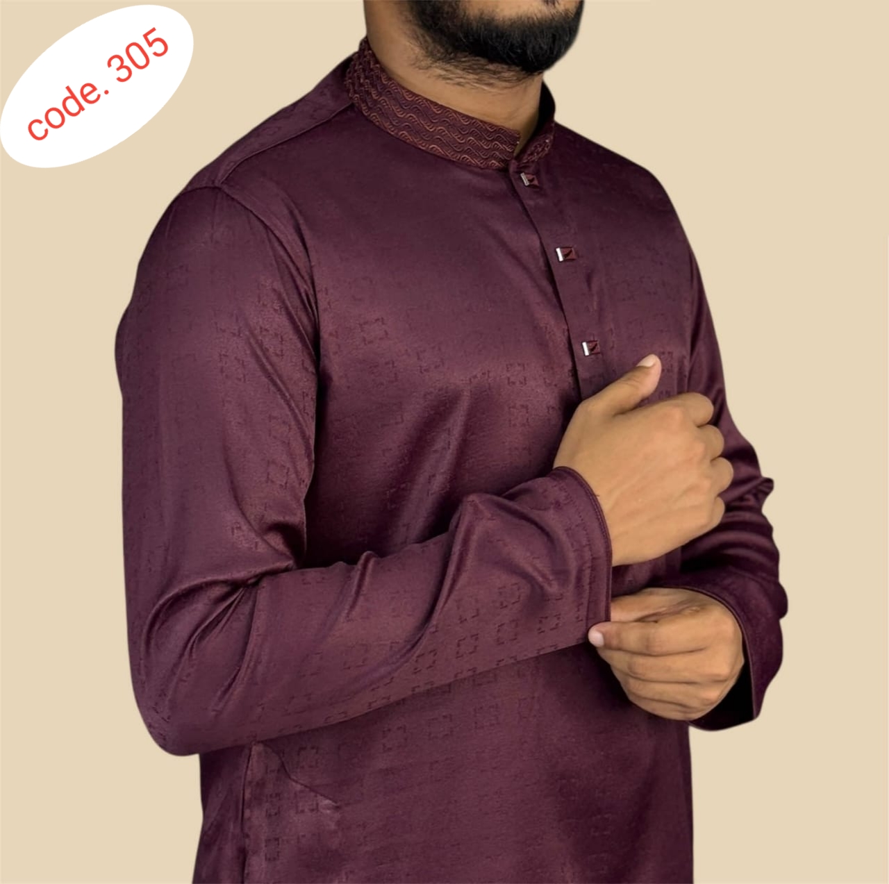 Fabric Export Cotton panjabi code 305