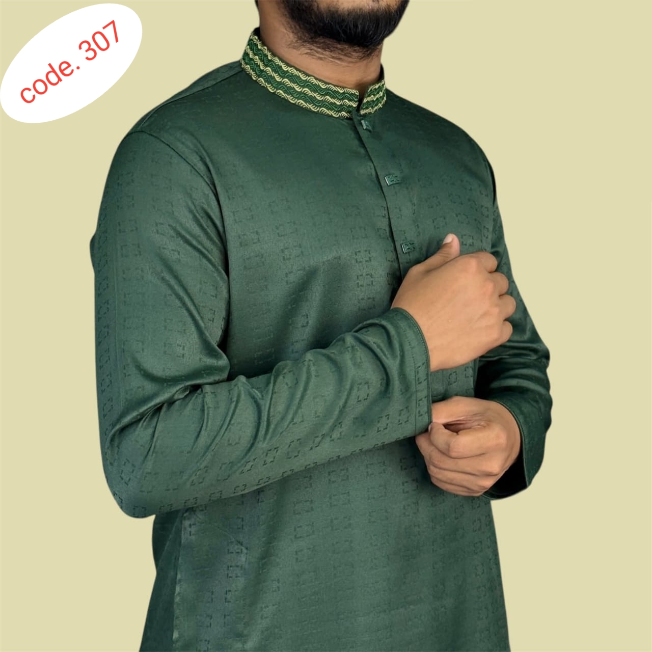 Fabric Export Cotton panjabi code 307