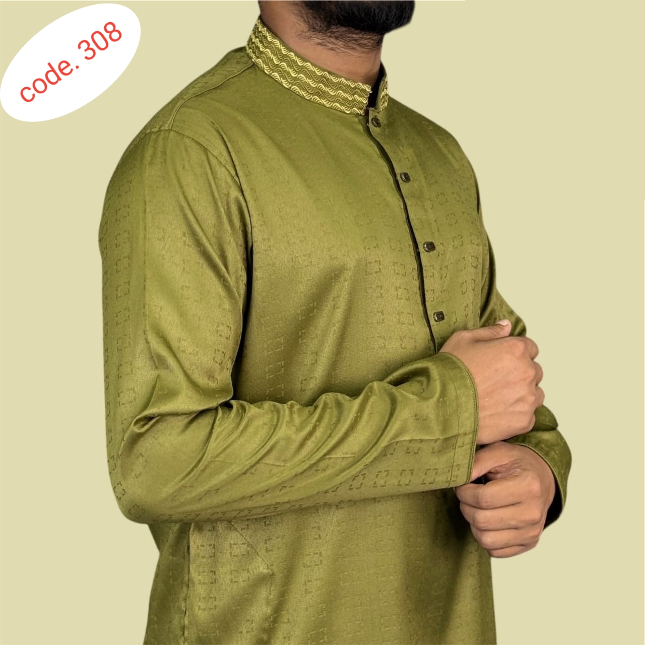 Fabric Export Cotton panjabi code 308