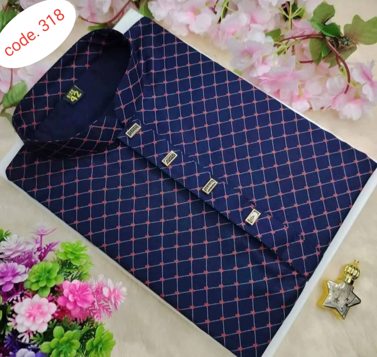 Soft cotton fabric panabi code. 318