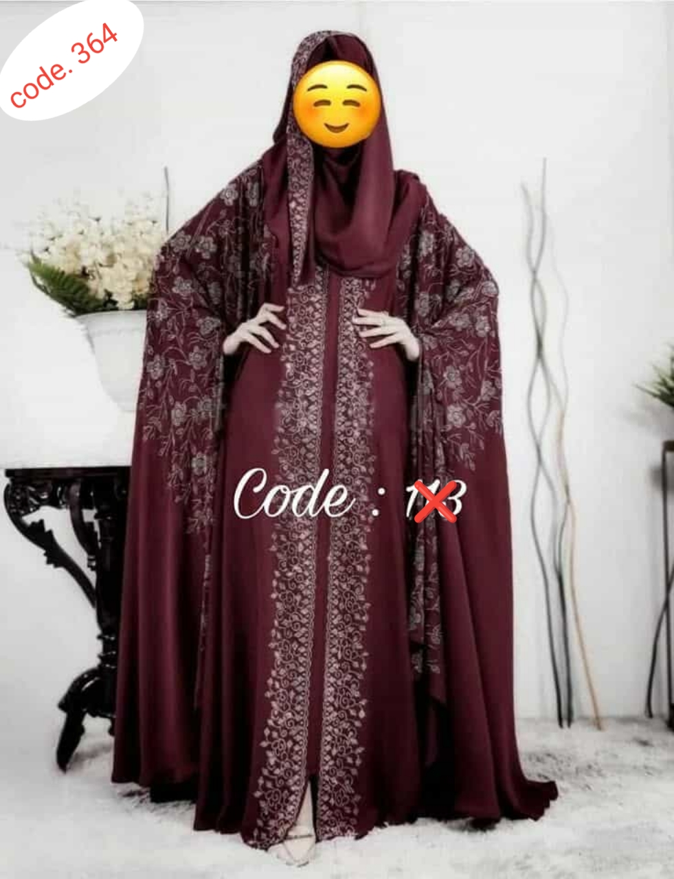 Orginal dubai chery febric borka code. 364