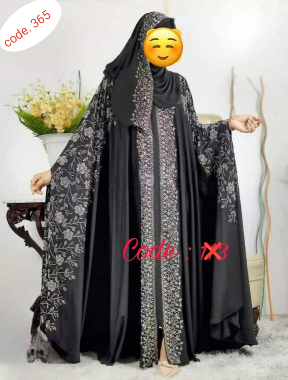 Orginal dubai chery febric borka code.365