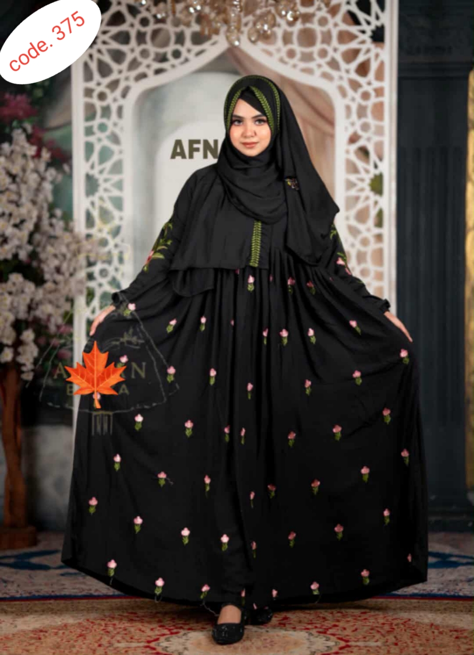 Arhala embroderi kochi borka code. 375