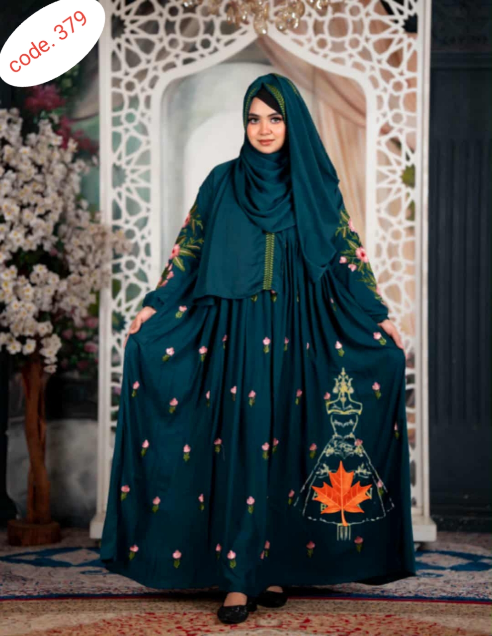 Arhala embroderi kochi borka code. 379