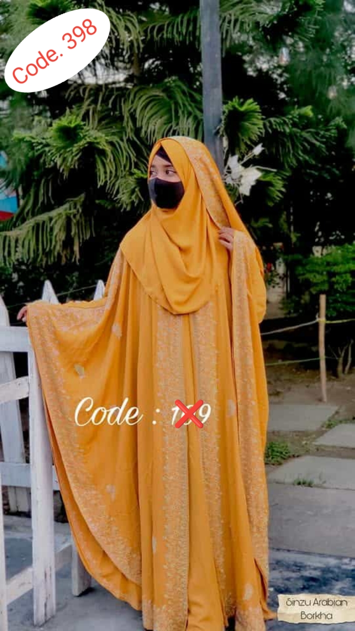 Orginal dubai cherry febric borka code. 398