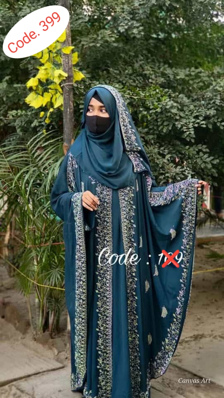Orginal dubai cherry febric borka code. 399