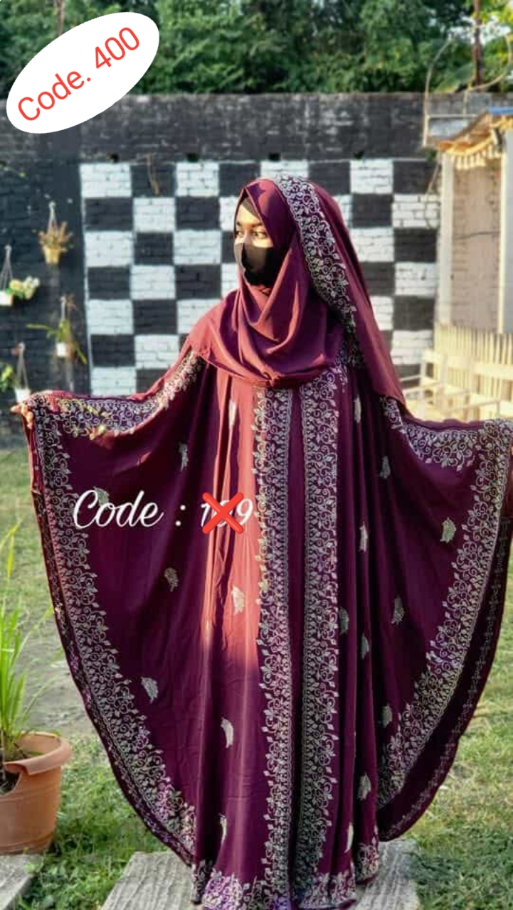 Orginal dubai cherry febric borka code. 400