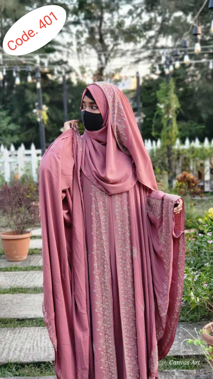 Orginal dubai cherry febric borka code. 401