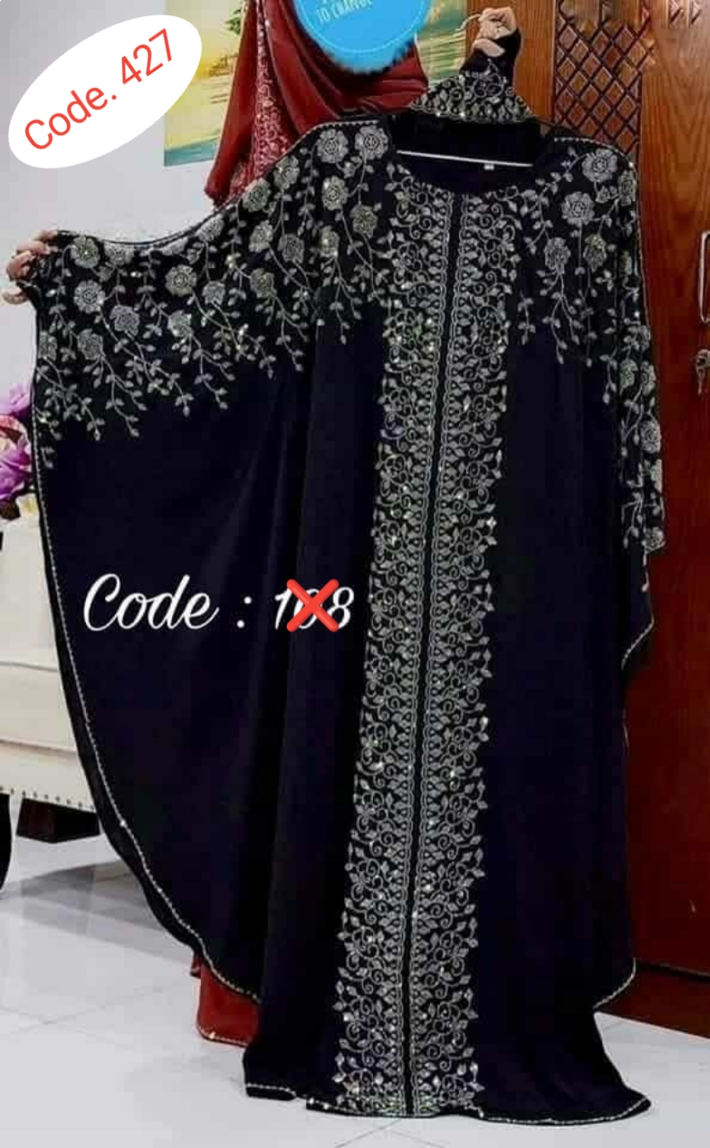 Orginal Dubai cherry febric borka code. 427