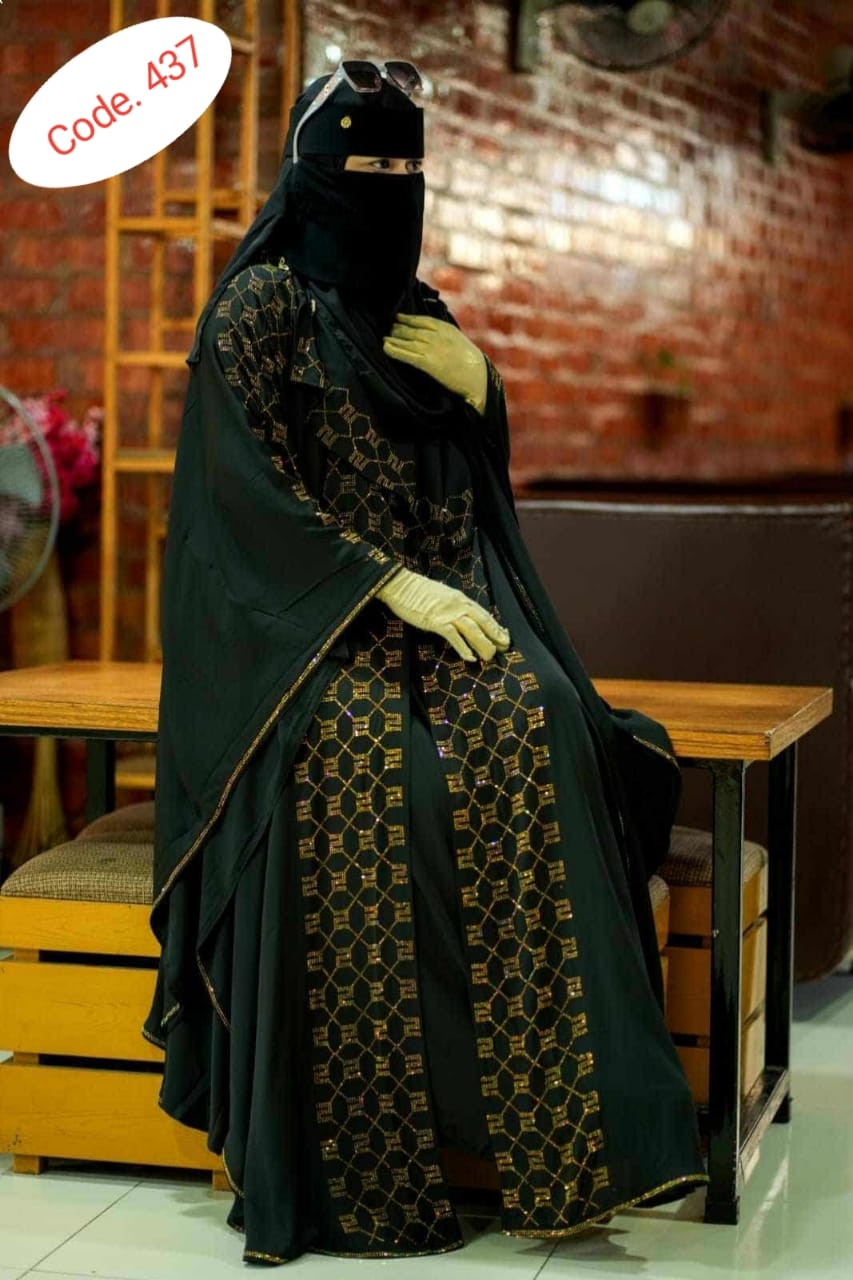 Orginal Dubai cherry febric borka code. 437