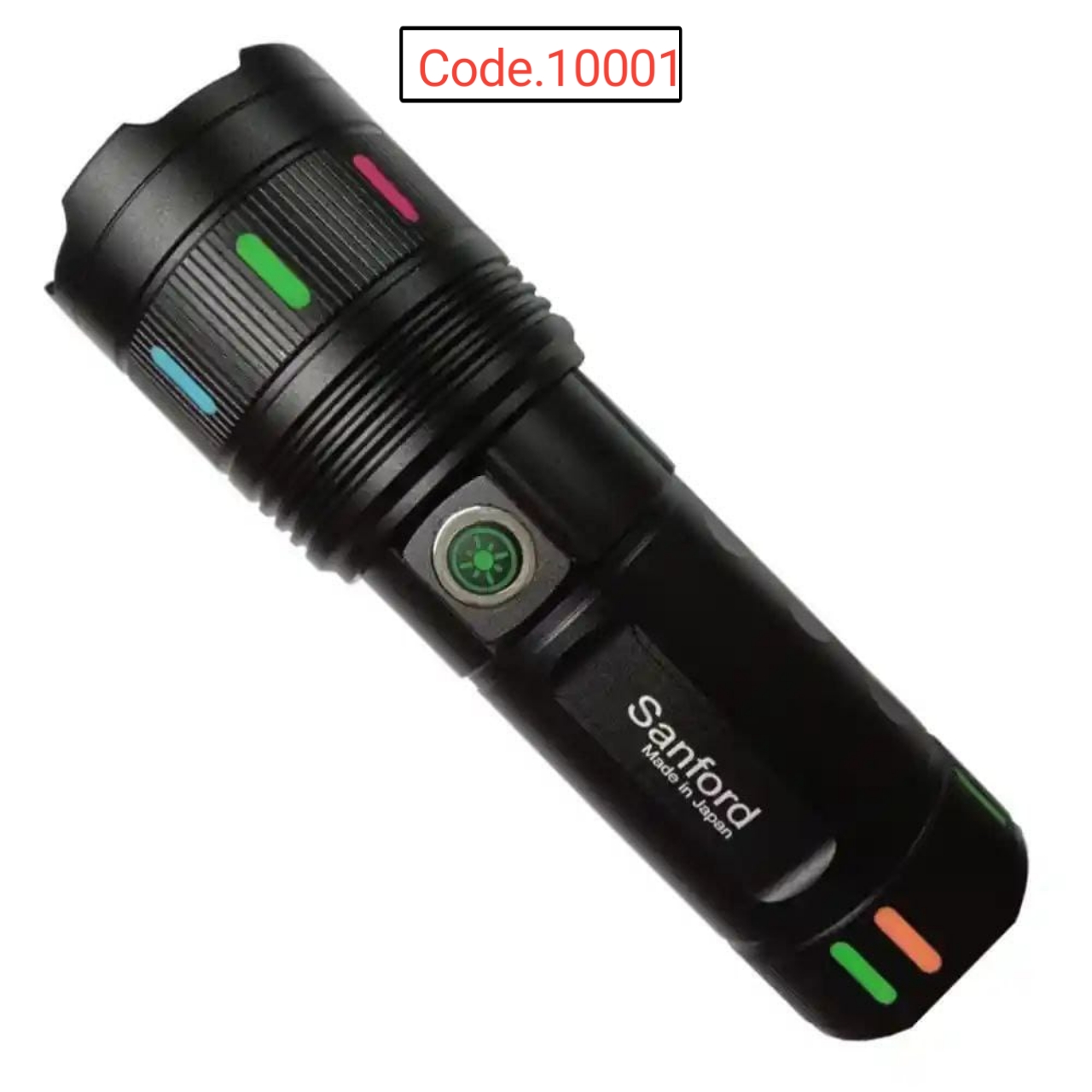 Sanford Super Bright Flashlight – White Laser LED Made in Japan 18650mAh Light .code10001
