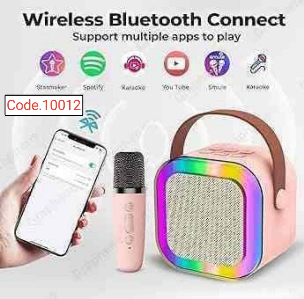 Wireless Portable Speaker With Microphone code.10012