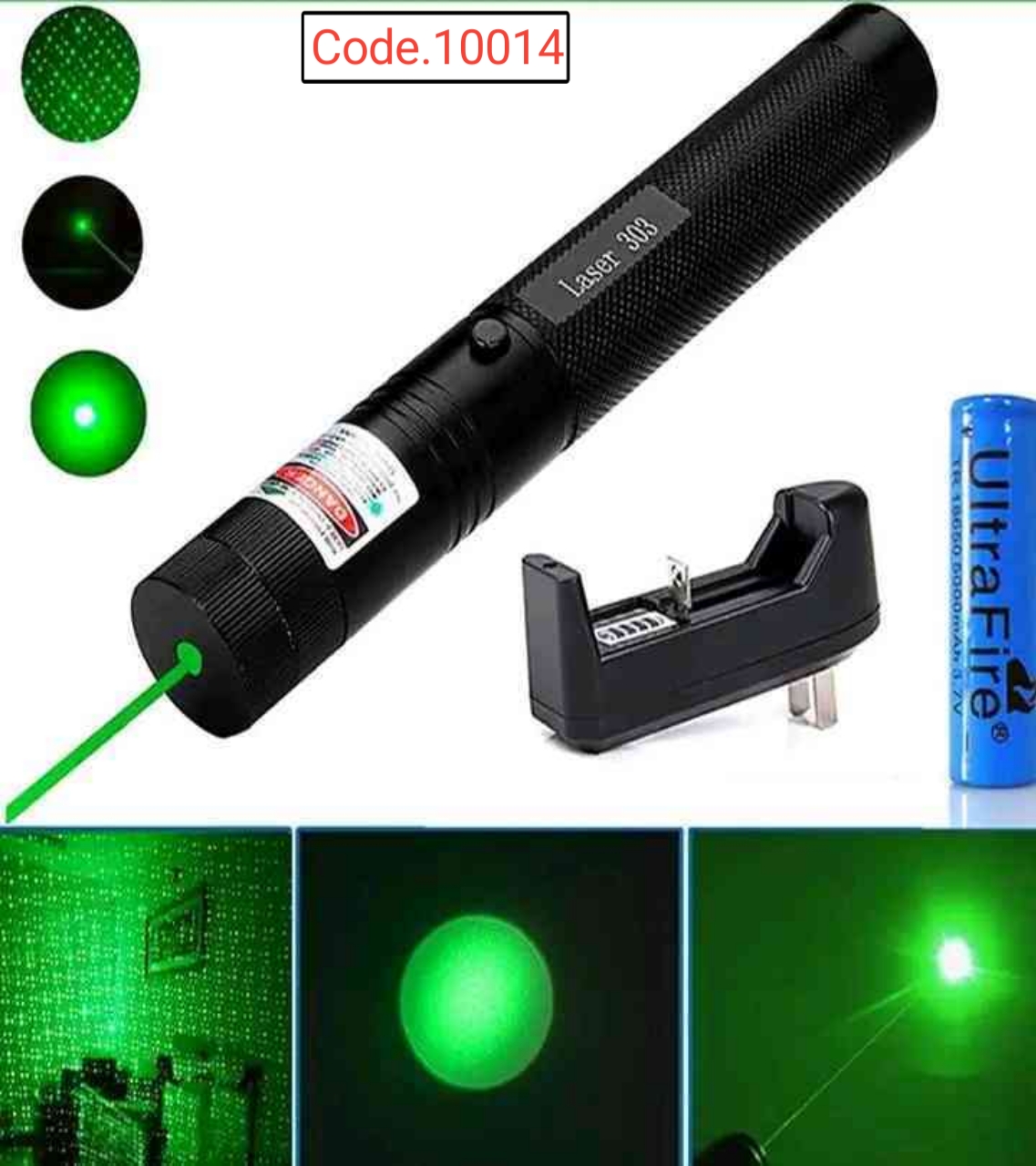 Super Powerful Rechargeable Green Laser Light code. 10014