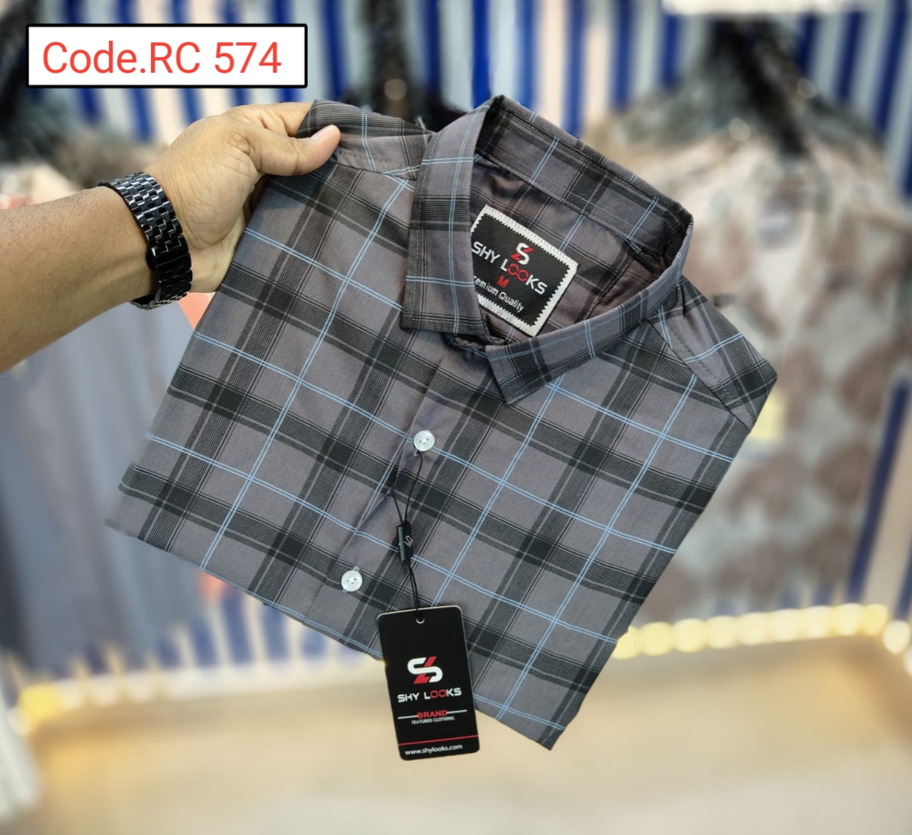 Cotton Check  full sleeve Shirt code.RC 574