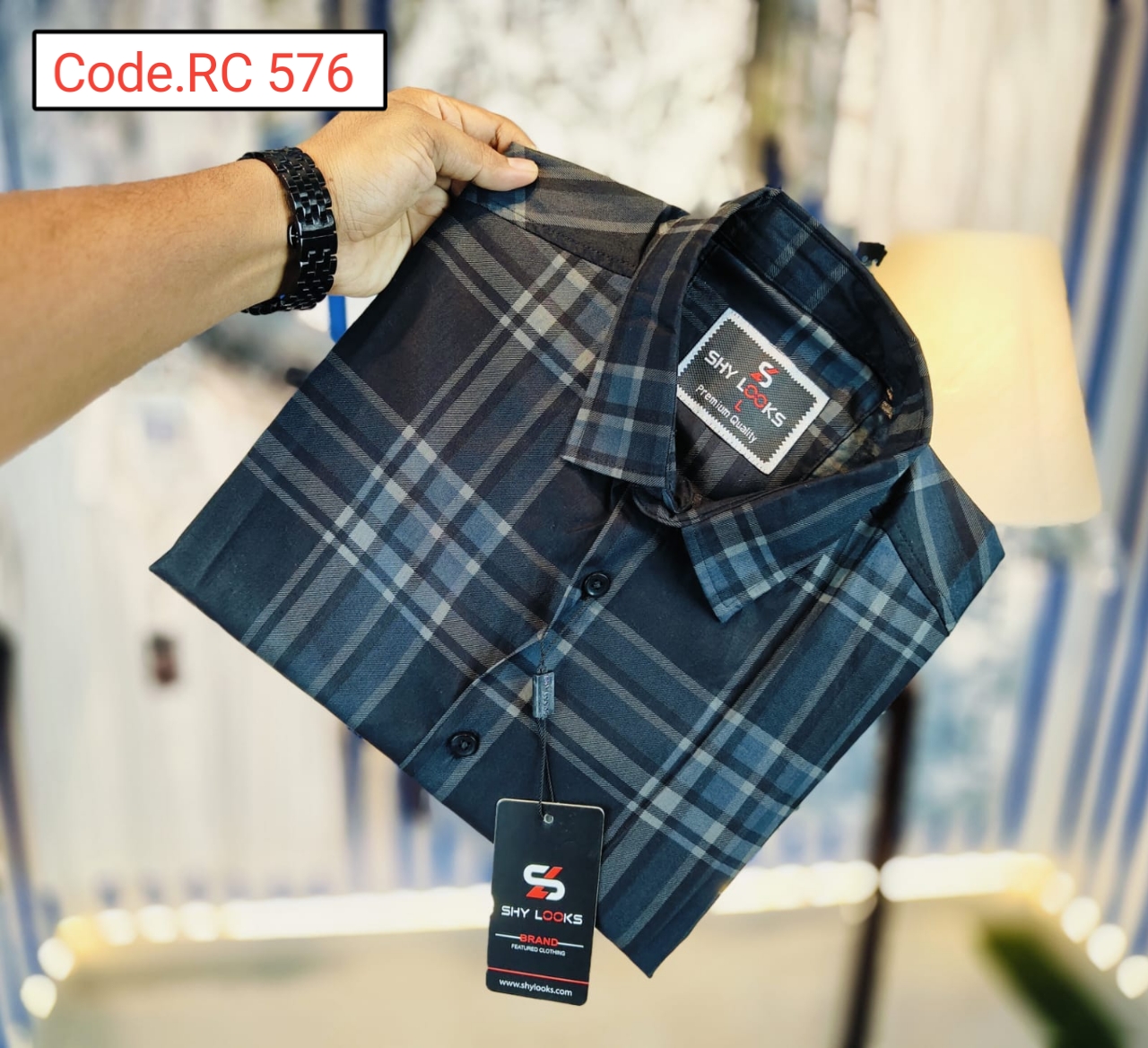Cotton Check  full sleeve Shirt code.RC 576