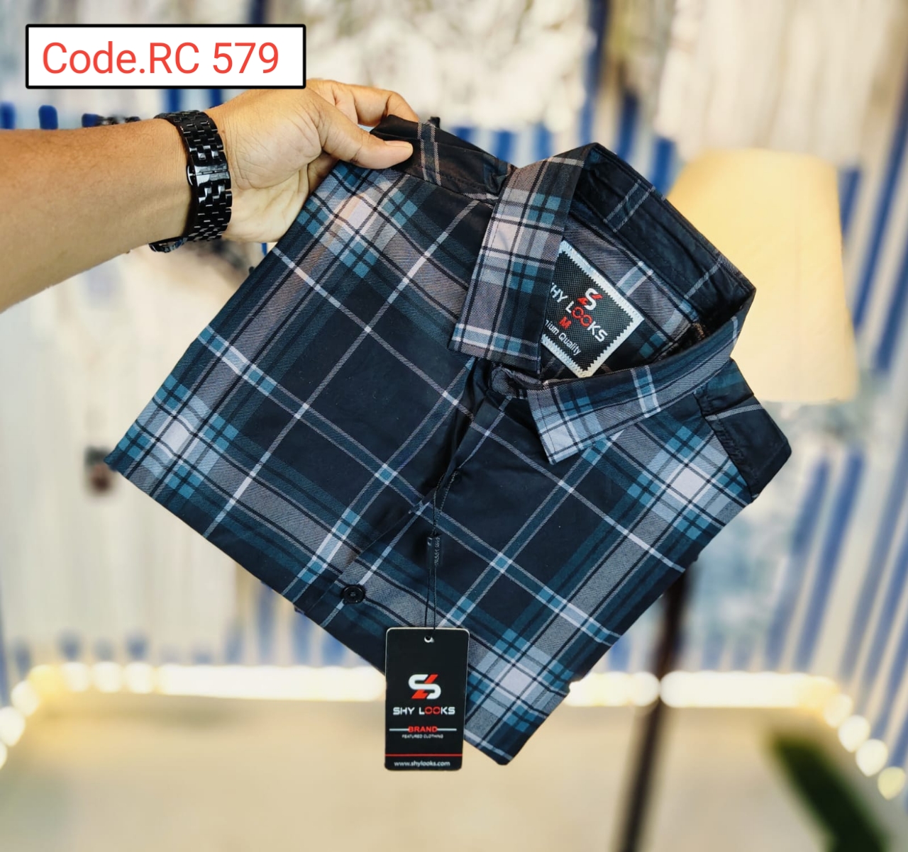 Cotton Check  full sleeve Shirt code.RC 579