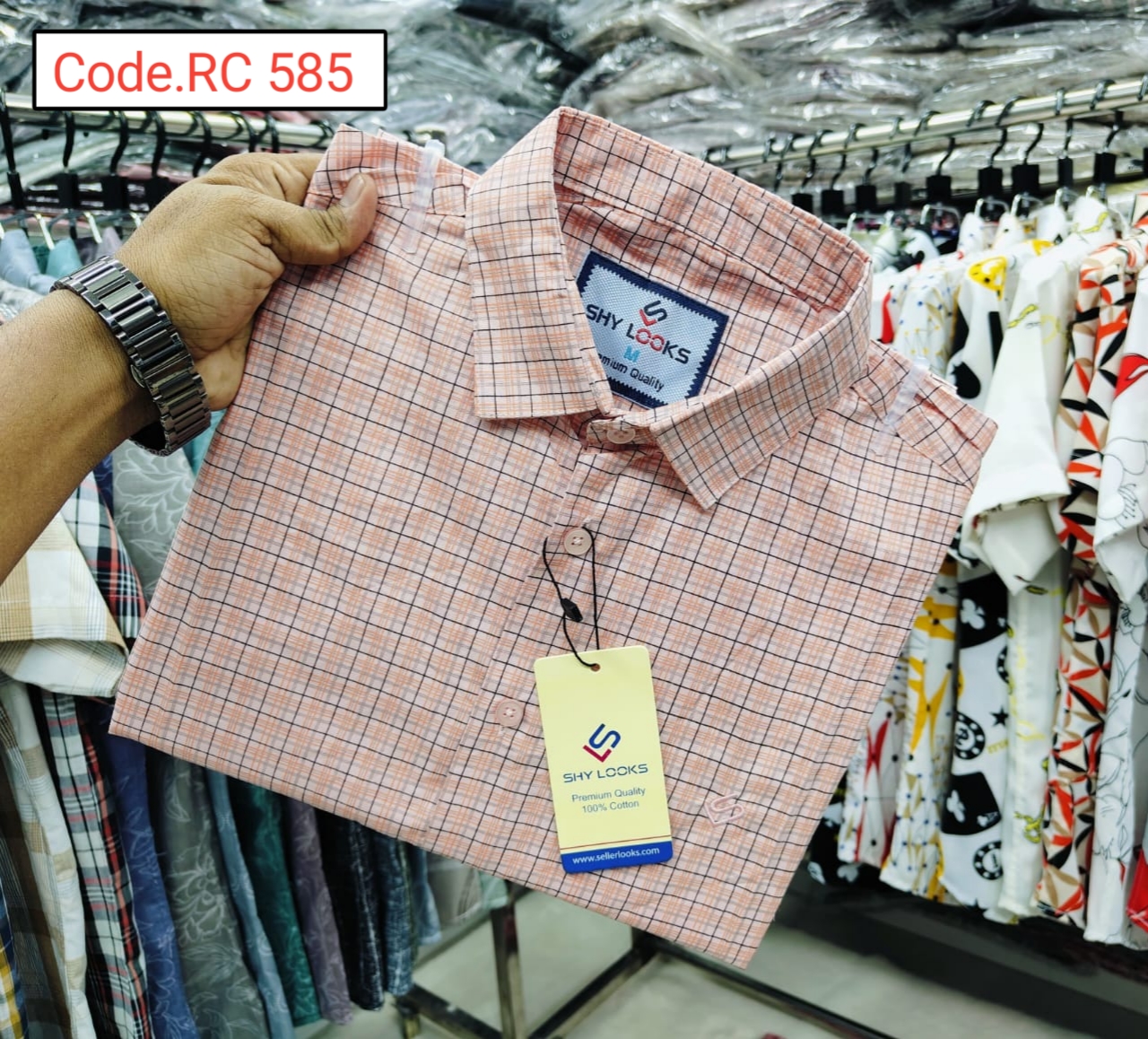 Cotton Check  full sleeve Shirt code.RC 585