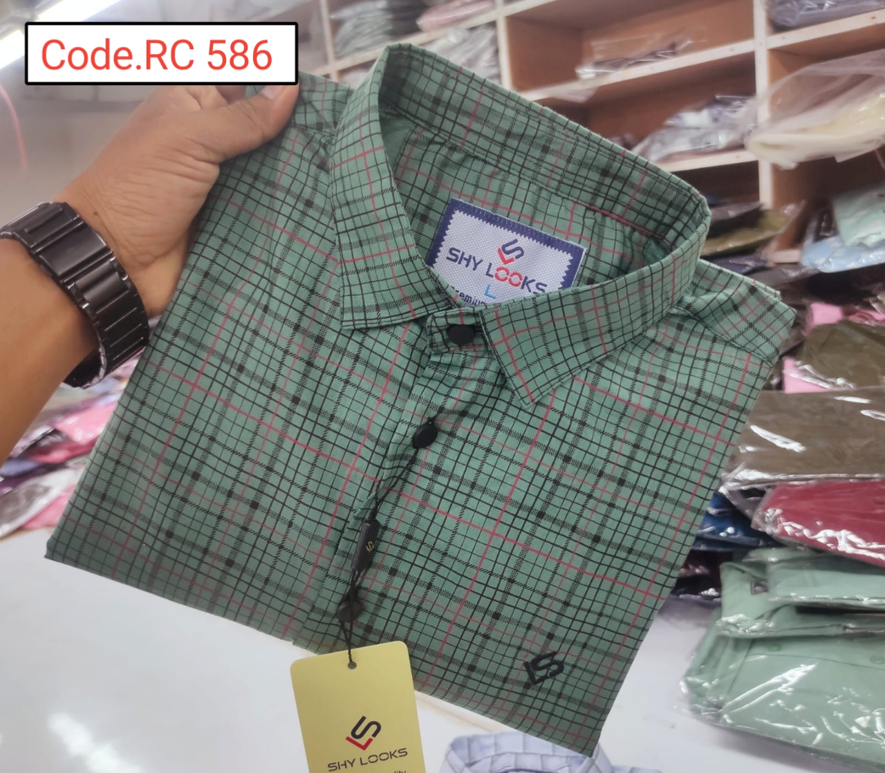 Cotton Check  full sleeve Shirt code.RC 586