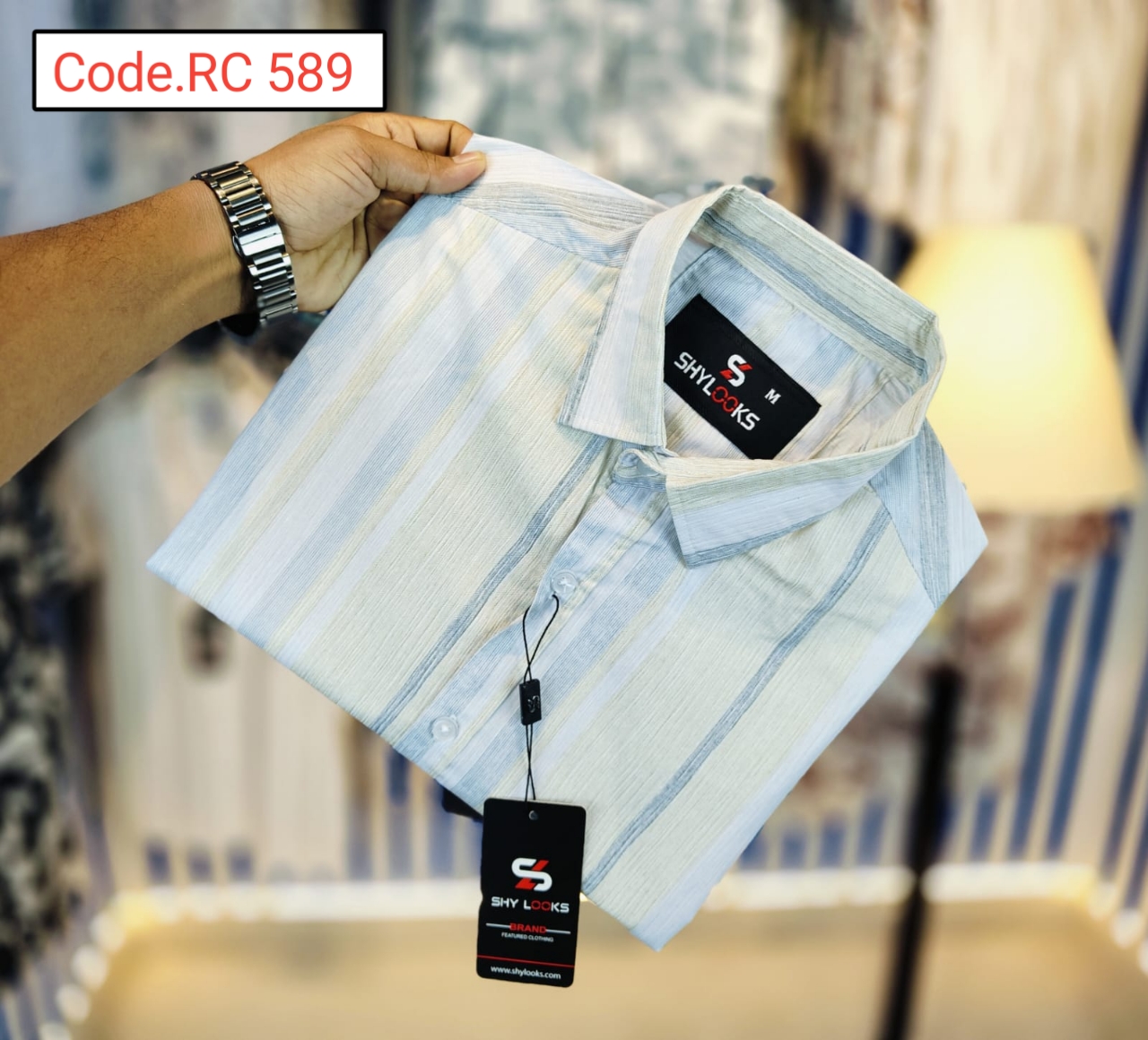 Cotton Check  full sleeve Shirt code.RC 589