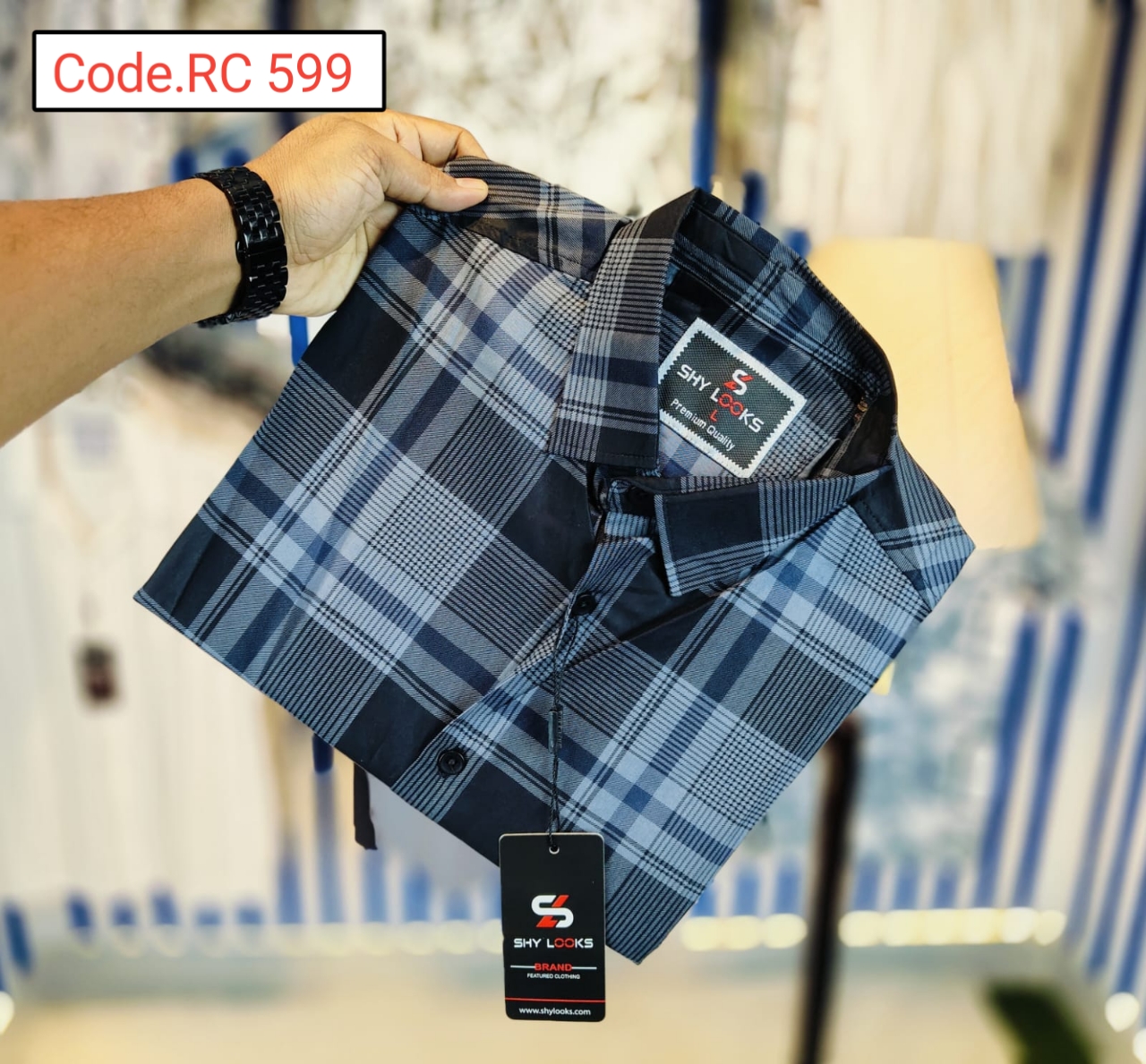 Cotton Check  full sleeve Shirt code.RC 599