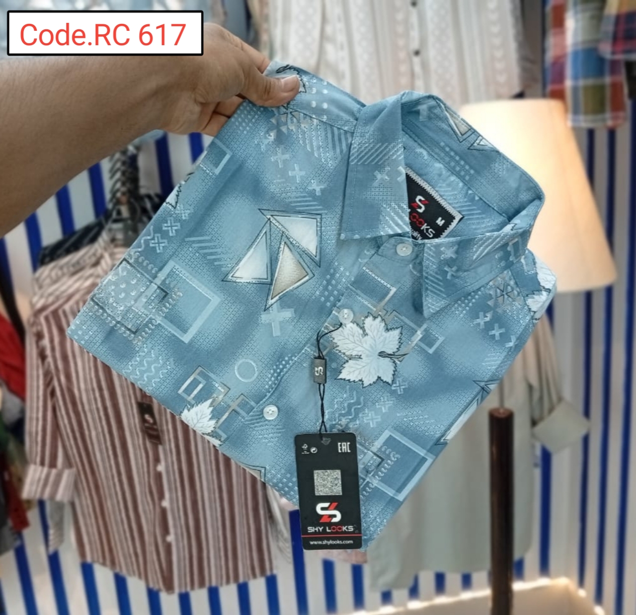 Cotton print full sleeve Shirt code.RC 617