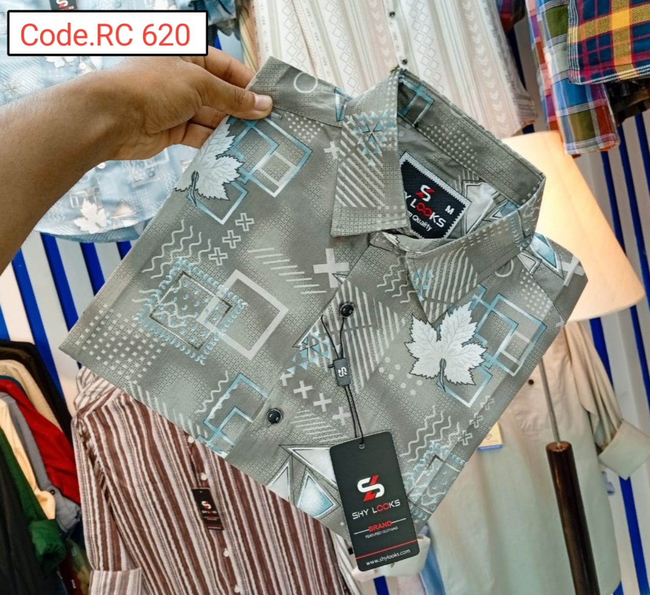 Cotton print full sleeve Shirt code.RC 620