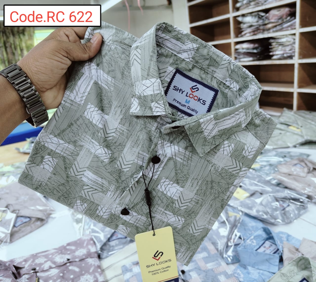 Cotton print full sleeve Shirt code.RC 622