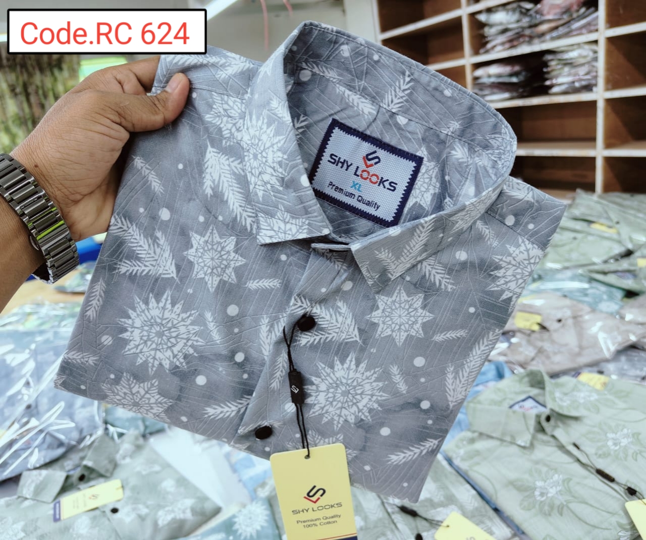Cotton print full sleeve Shirt code.RC 624