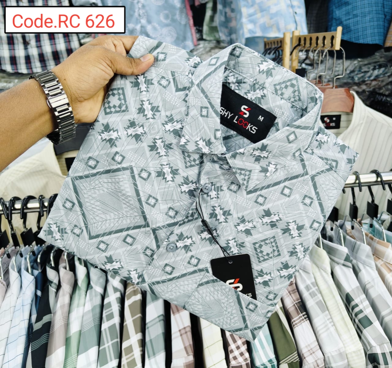 Cotton print full sleeve Shirt code.RC 626