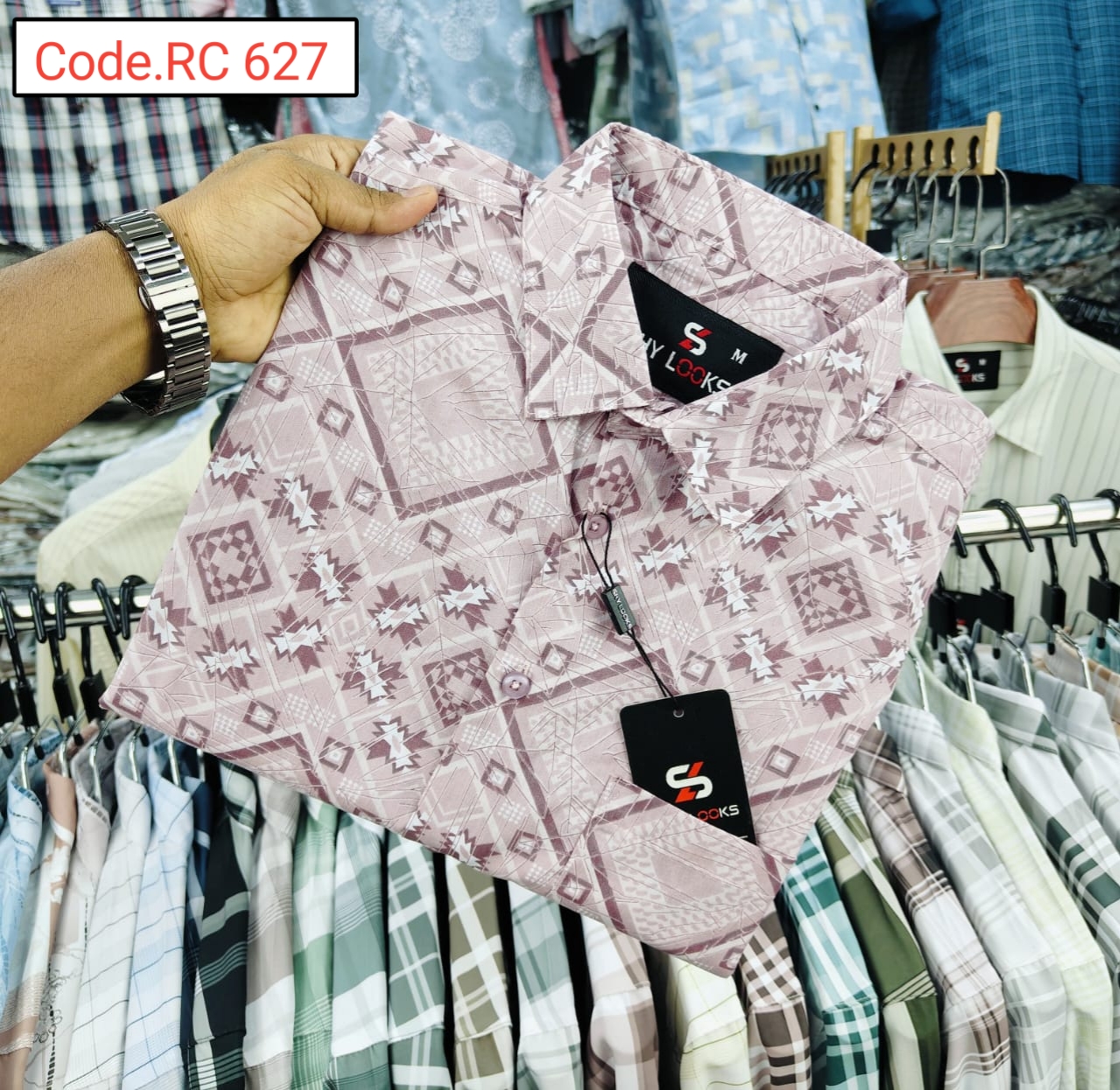 Cotton print full sleeve Shirt code.RC 627