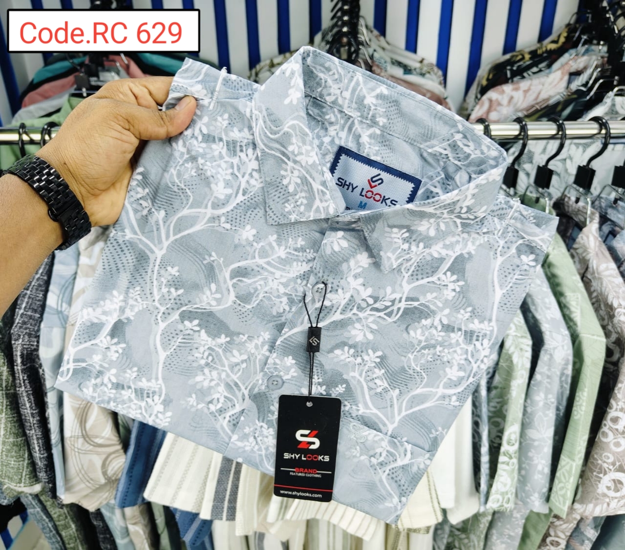 Cotton print full sleeve Shirt code.RC 629