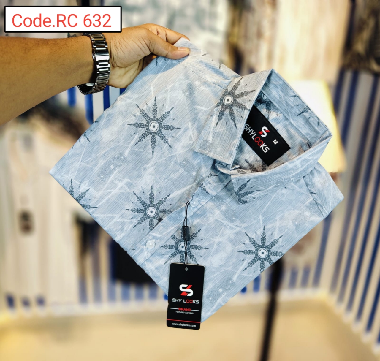 Cotton print full sleeve Shirt code.RC 632