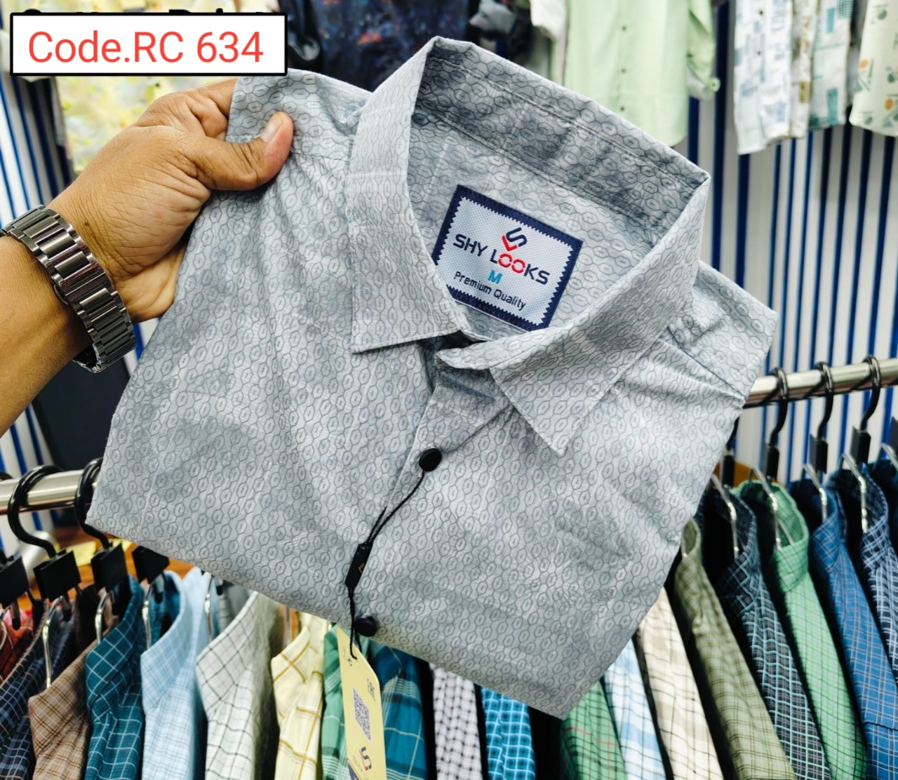 Cotton print full sleeve Shirt code.RC 634