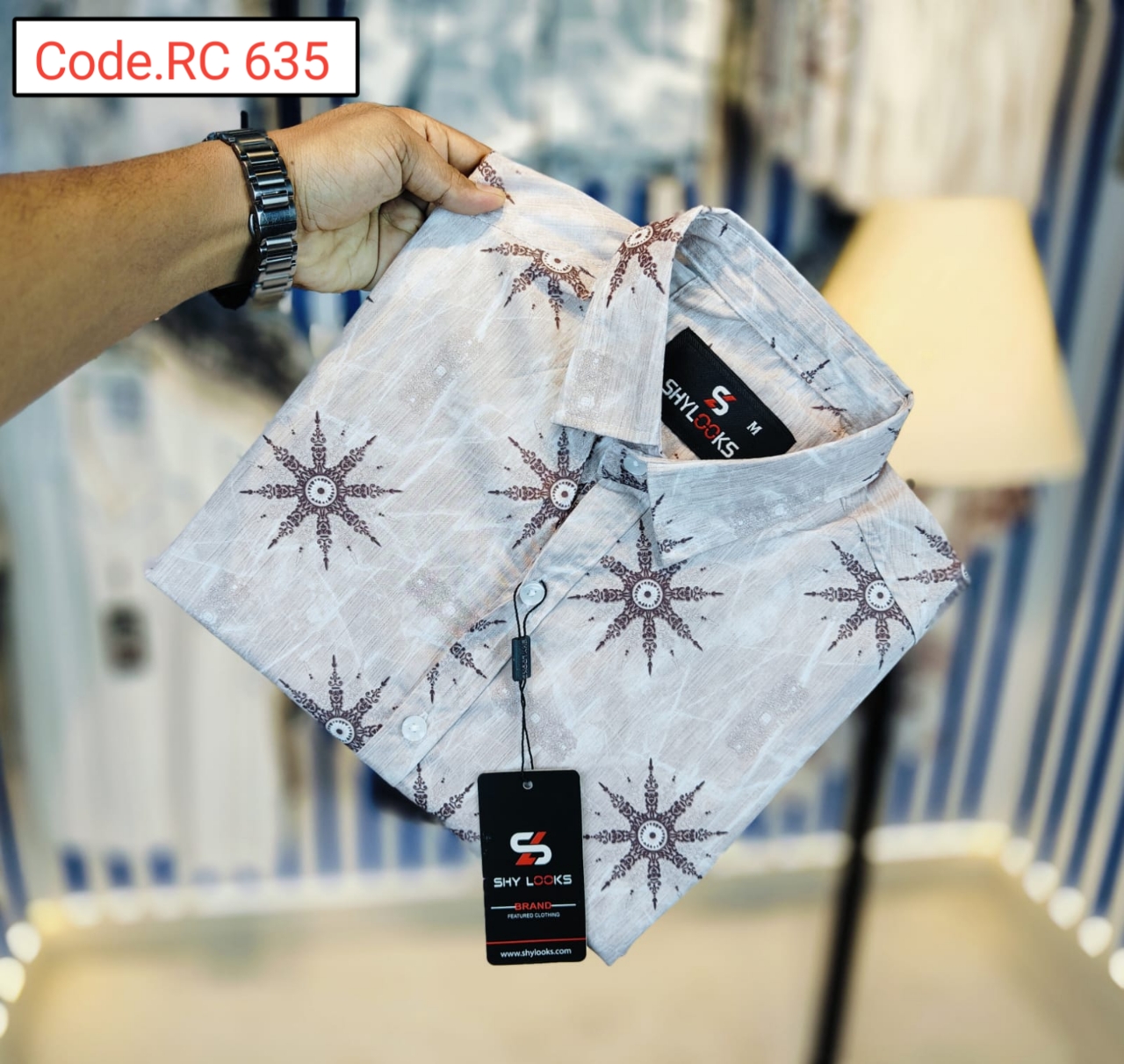 Cotton print full sleeve Shirt code.RC 635