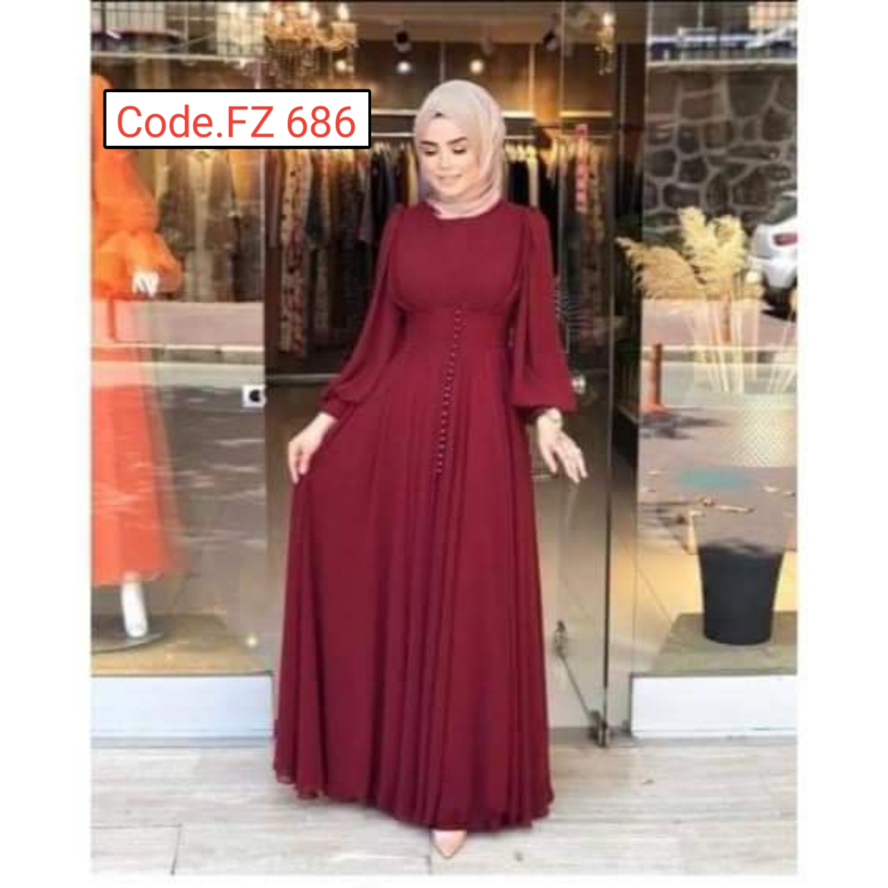 Shahjadi grawn dubai cerry Borka code. FZ 686