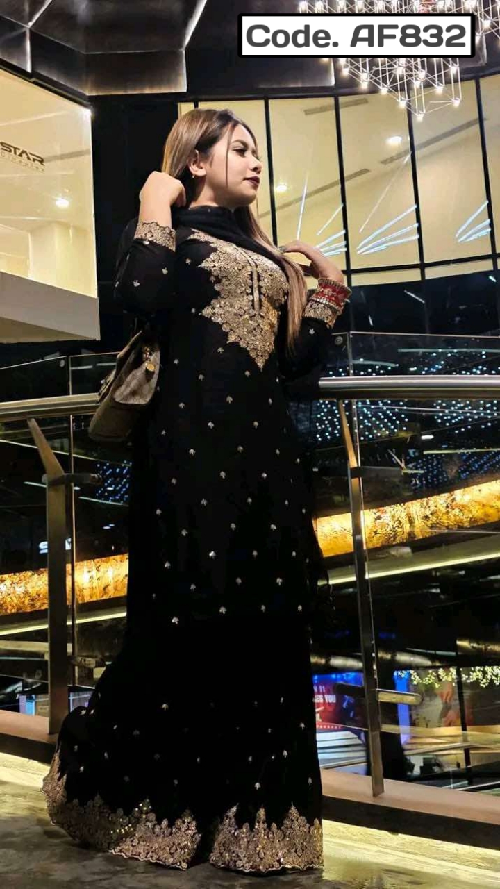 New Sharara Indian jorjet Code.AF832