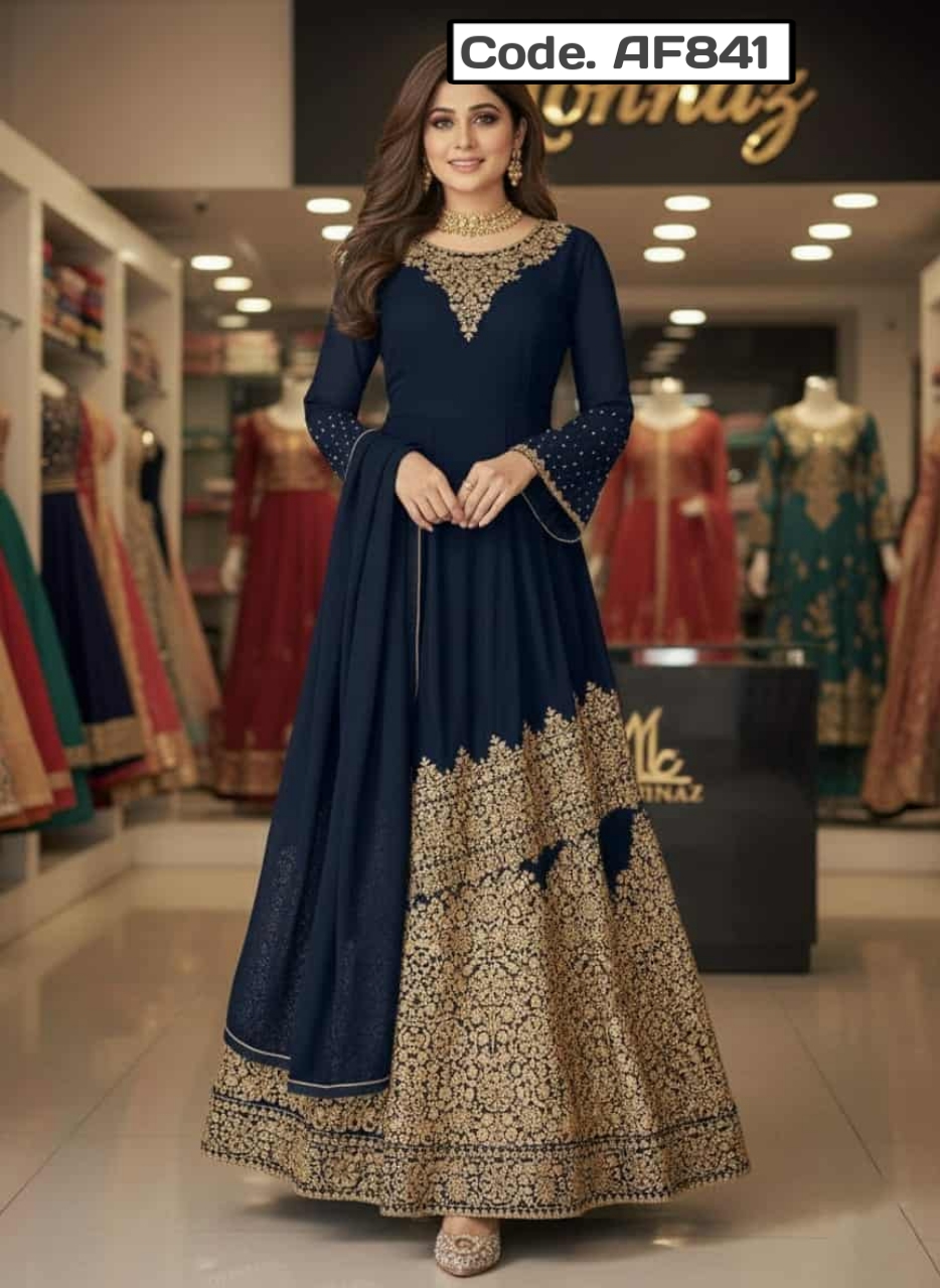 Redimed Embrodery Jorjet Party dress .Code. AF841