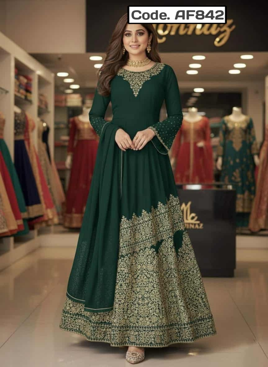 Redimed Embrodery Jorjet Party dress .Code. AF842