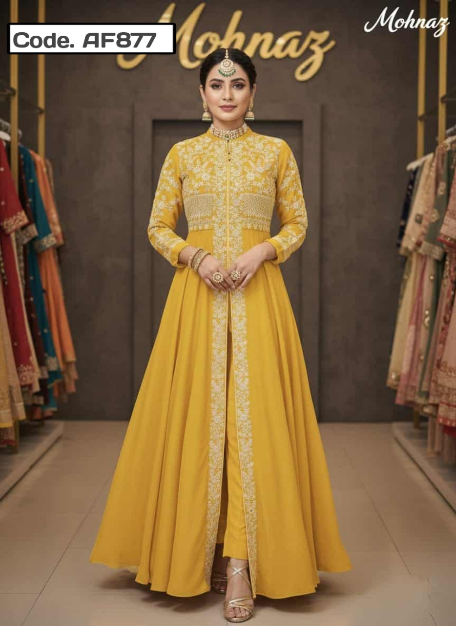 Redimed Embrodery Jorjet Party dress .Code. AF877