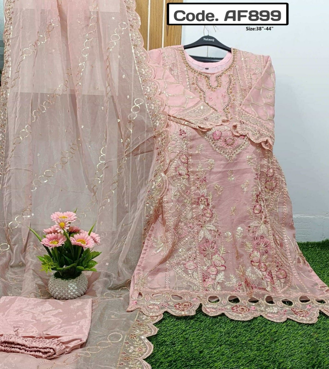 Pakistani inspired dress Code. AF899