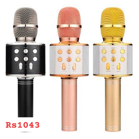 WS-858 Wireless Handheld Microphone KTV Karaoke Stereo USB Player Bluetooth MICCode: rs1043