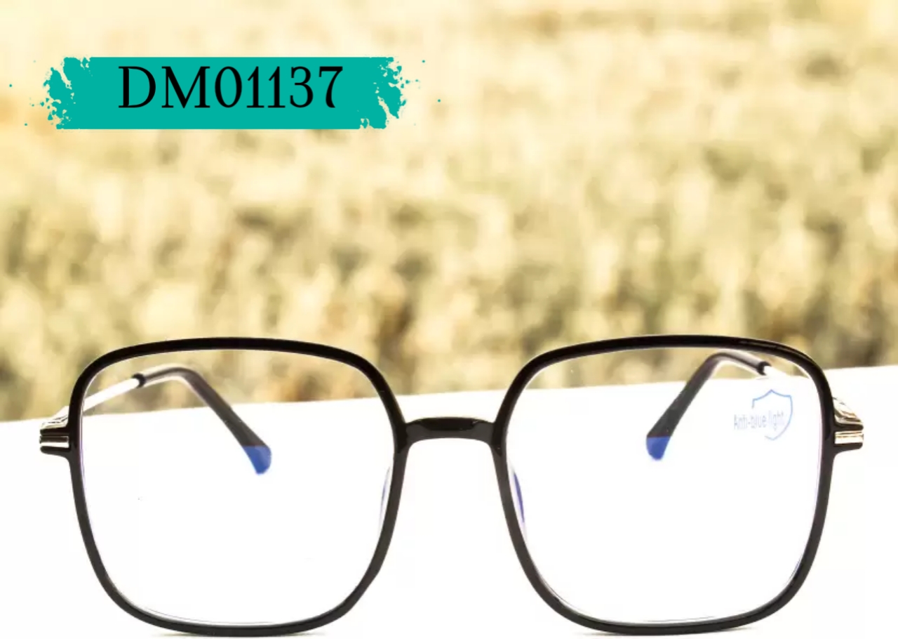 Full Rim Square Blue Cut Computer Glass For Men & Women (53 mm) Code.DM01137