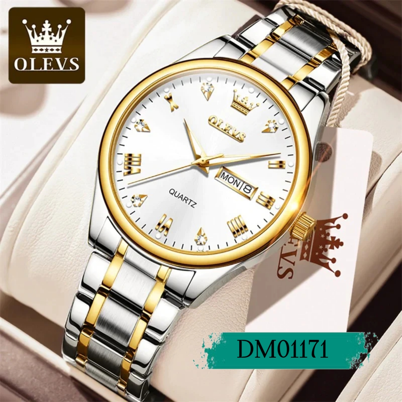 Olevs Luxury Men’s Quartz Watch Watch Code.DM01171