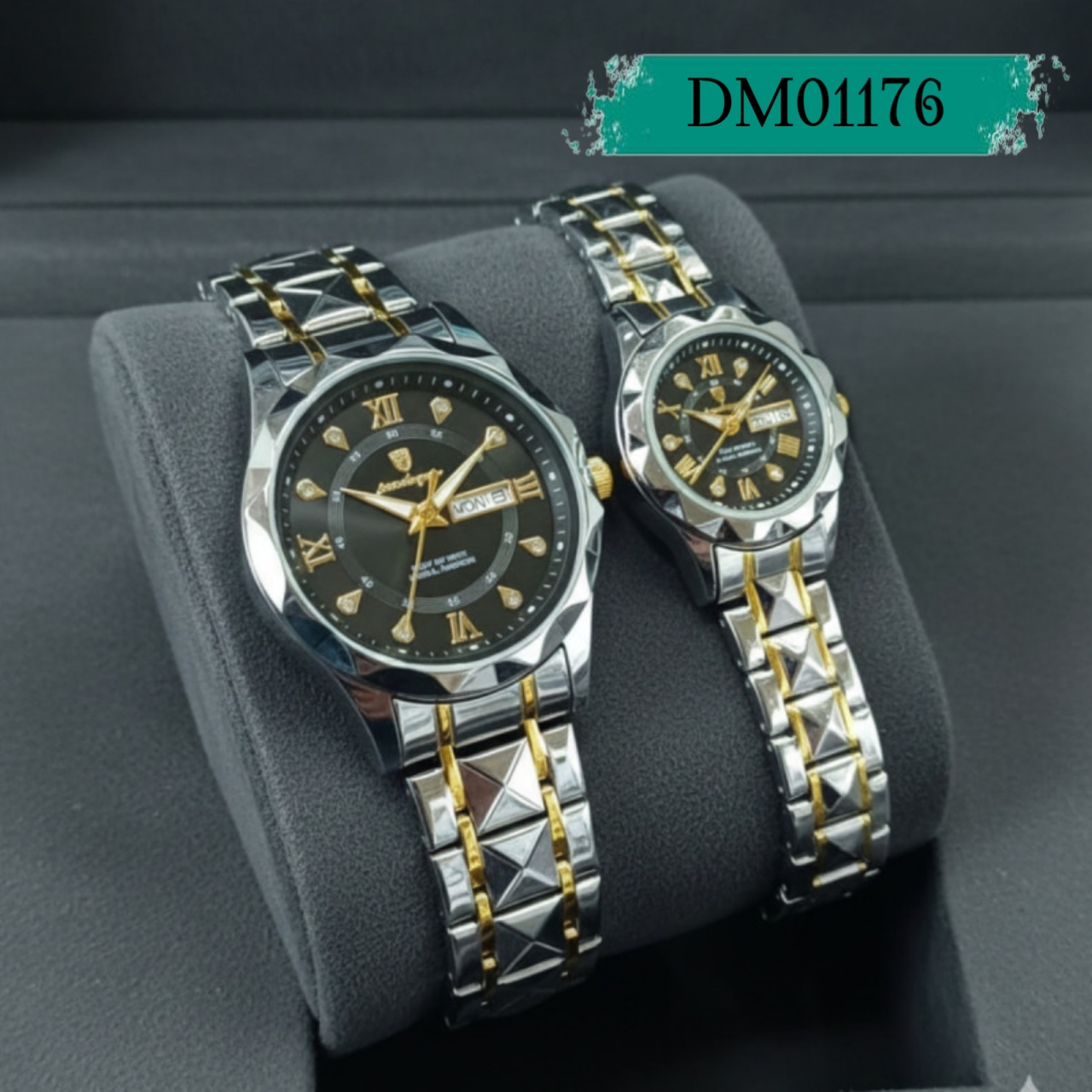 Poedagar Luxury Couple Watch (Water Resistant)  Code.DM01176