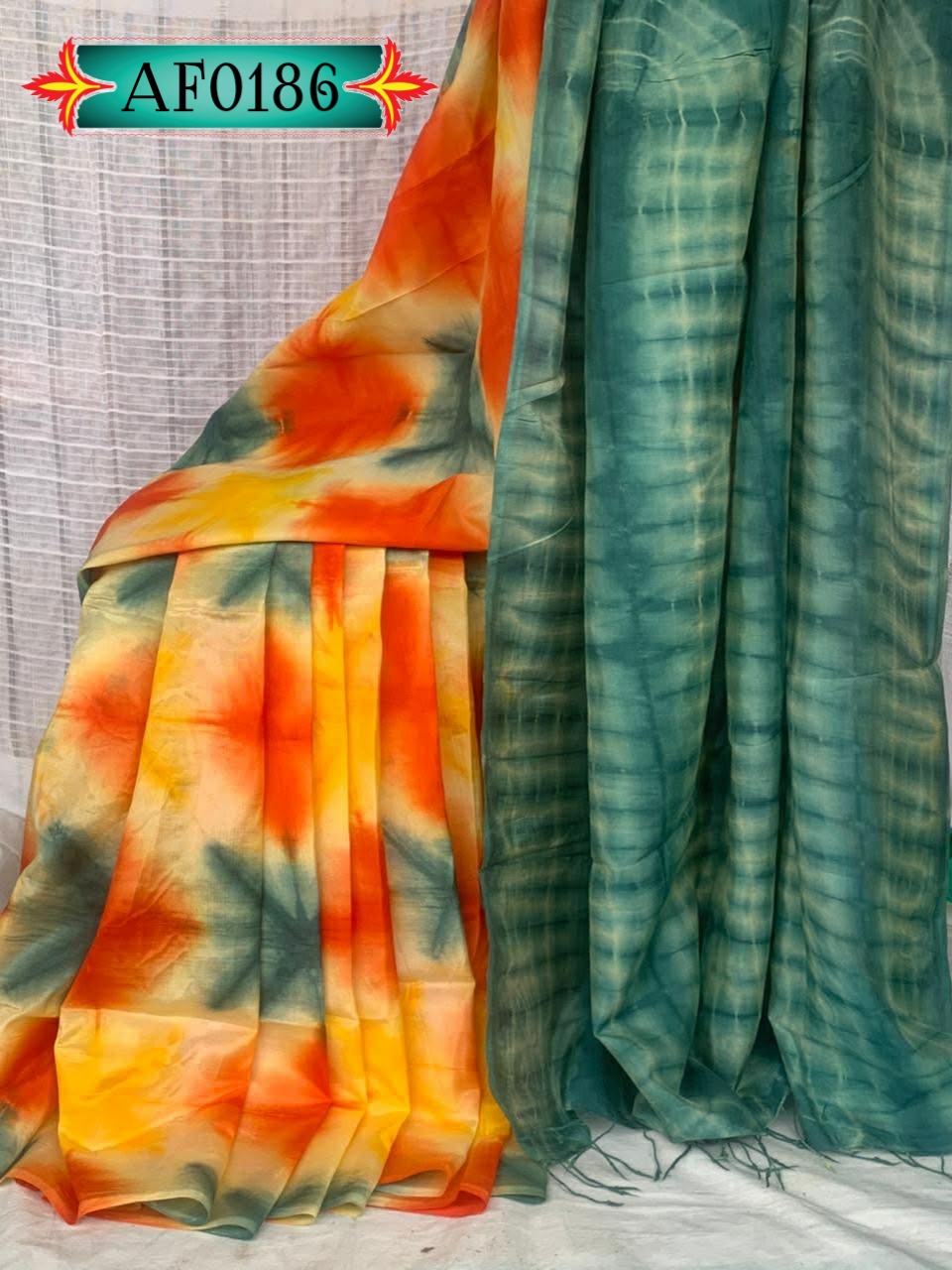 মনোমুগ্ধকর ডিজাইনের VIP শিবুড়ি ডাই সিল্ক শাড়ি Code. AF0186