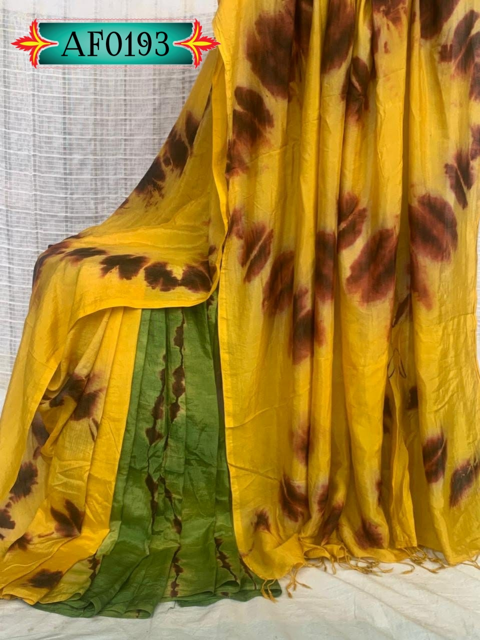 মনোমুগ্ধকর ডিজাইনের VIP শিবুড়ি ডাই সিল্ক শাড়ি Code. AF0193