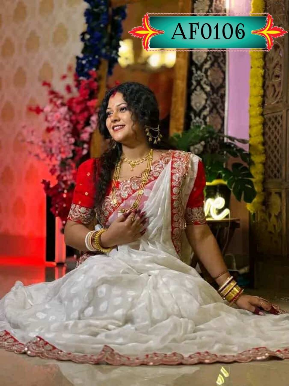 Orginal indian risika silk with full body sequence work saree Code. AF0106