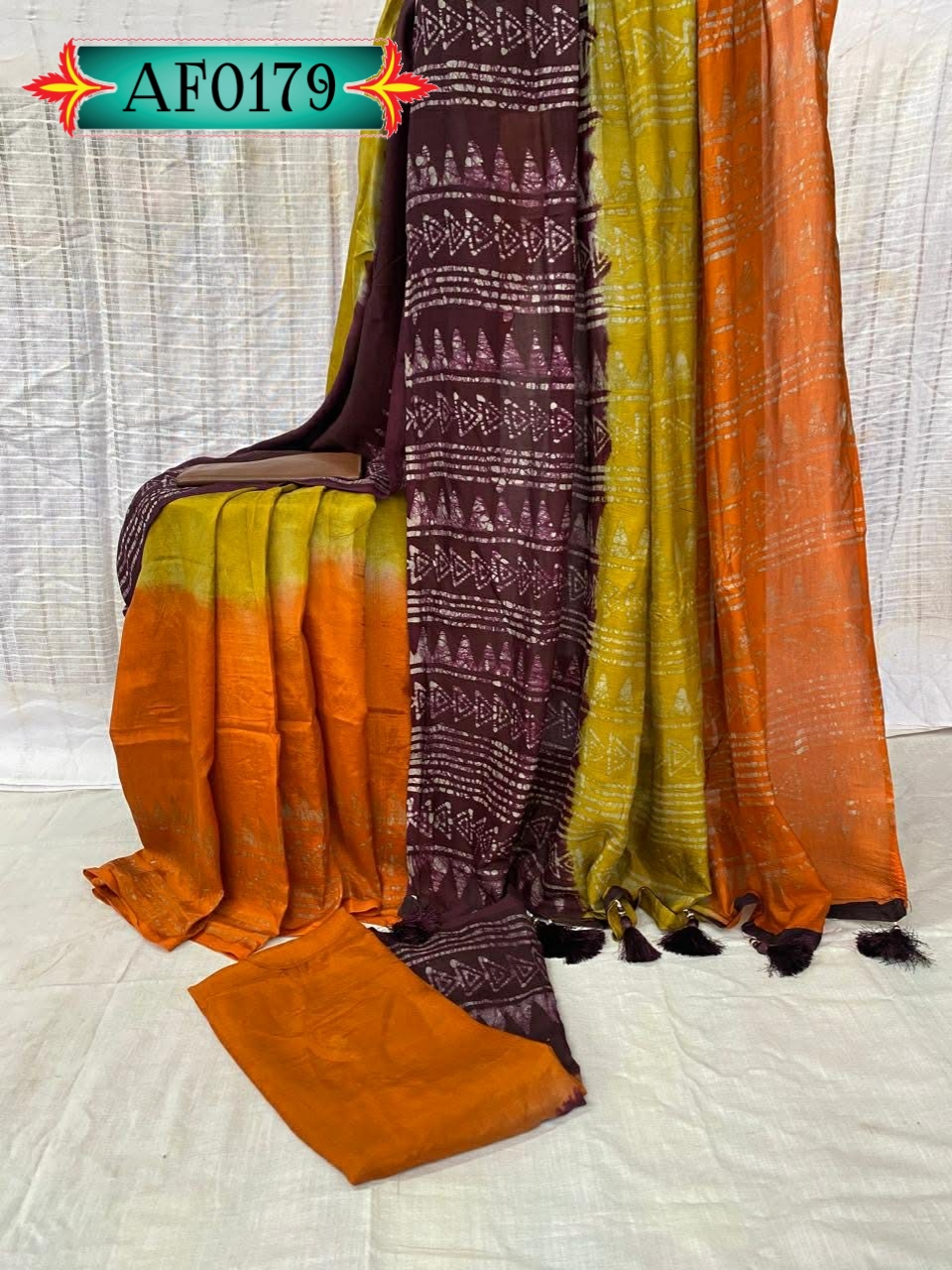 তিন শেড টার্সেল সিল্ক শাড়ি Code. AF0179